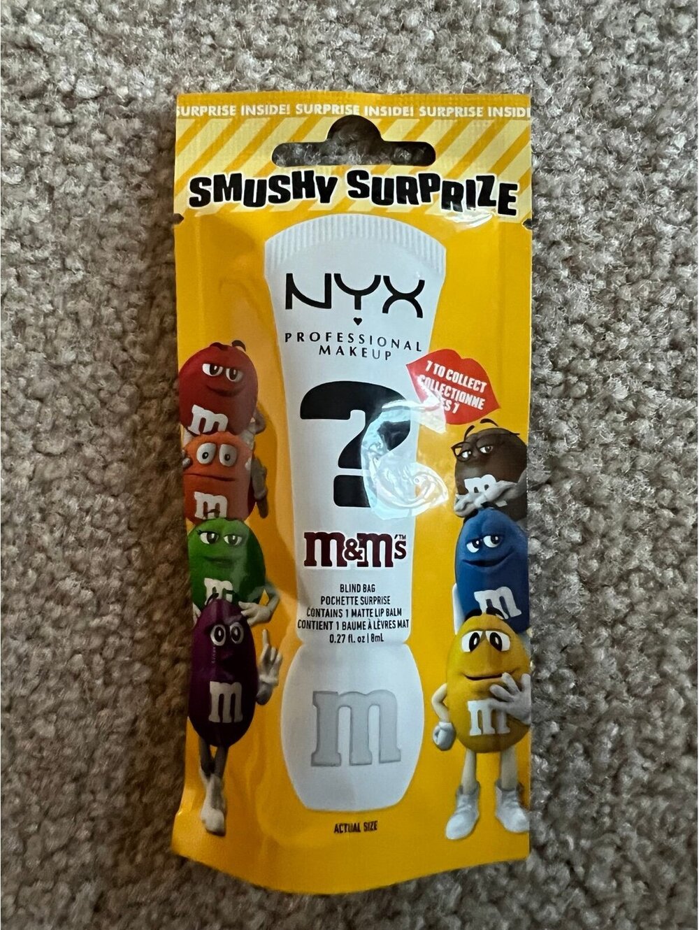 NYX M&M’s Smushy Surprise Viral Lipgloss Test your Luck! Find the Mystery color
